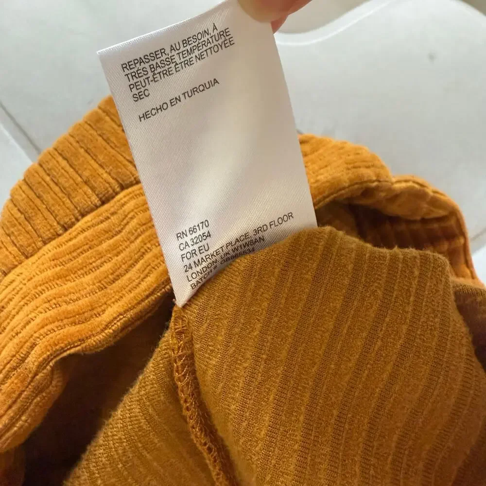 Urban Outfitters Marigold Flare Pants Women's High Waist Ribbed Knit Retro Y2k - Picture 12 of 14